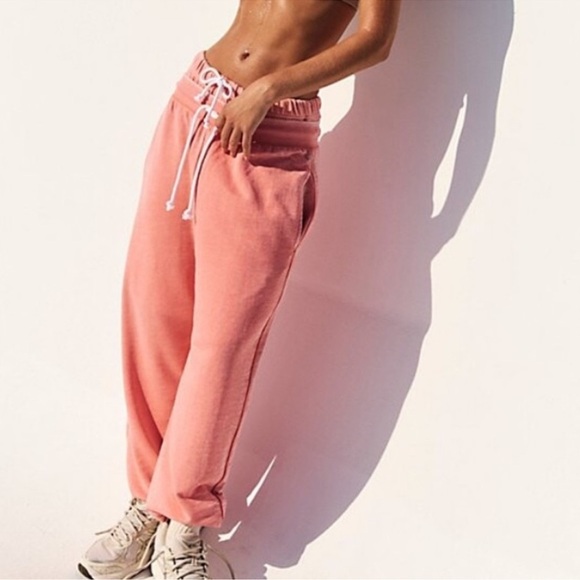 Free People Pants - Free People Movement Playbook Peach Sweatpants Joggers With Pockets Small